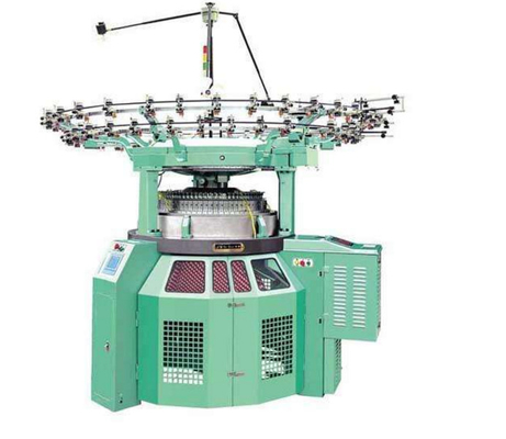 Gauge 22G - 28G Industrial Circular Knitting Machines, Mesin Jacquard Terkomputerisasi